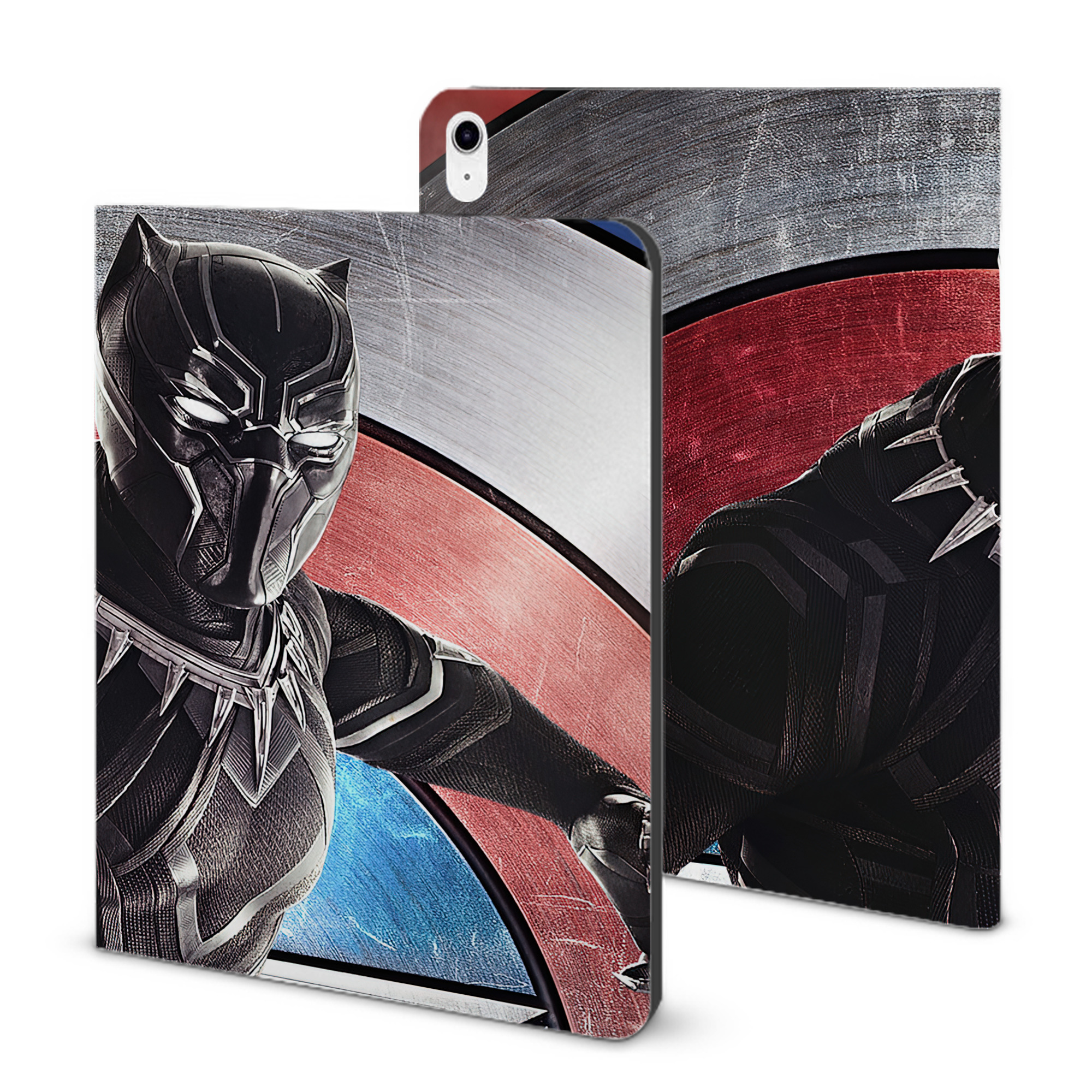 （画像用） アベンジャーズ The Avengers IPad ケース ブック型 PUレザー TPU 耐衝撃 軽量 薄型 ペン収納なし 全面保護 IPad 各モデル対応